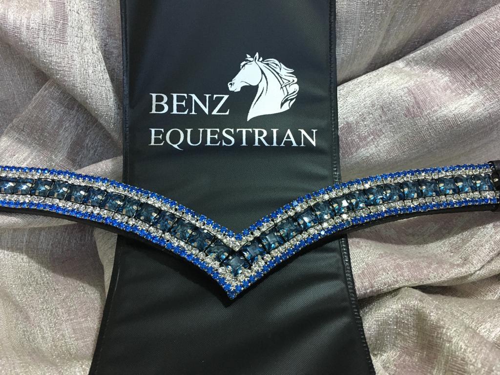 Vシェイプスワロフスキー額革 Benz Equestrian