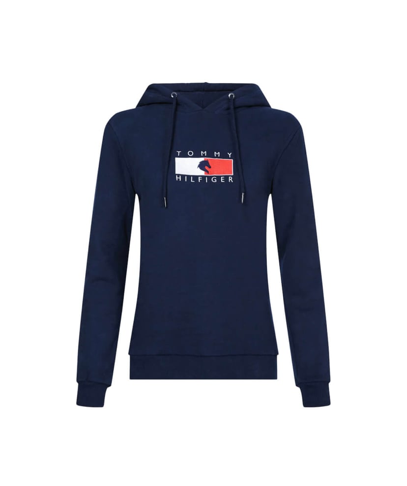 乗馬用レディースパーカー Tommy Hilfiger Equestrian ダークブルー・レッド・ムーンストーン