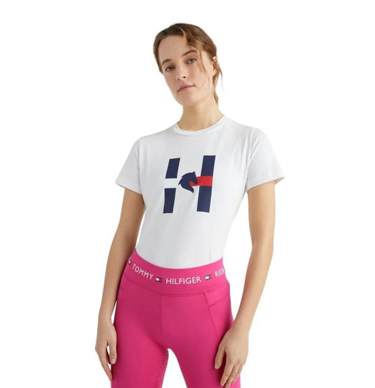 【2023SS】テクニカルストレッチTシャツ レディース 半袖 Tommy Hilfiger Equestrian