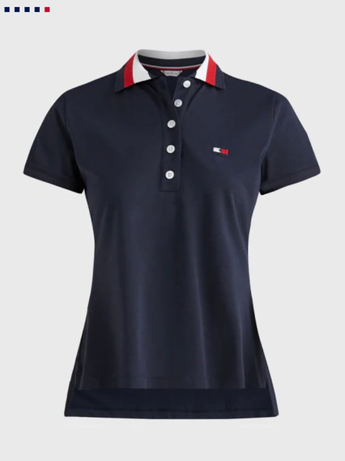 乗馬用ポロシャツ 半袖 レディース Tommy Hilfiger Equestrian