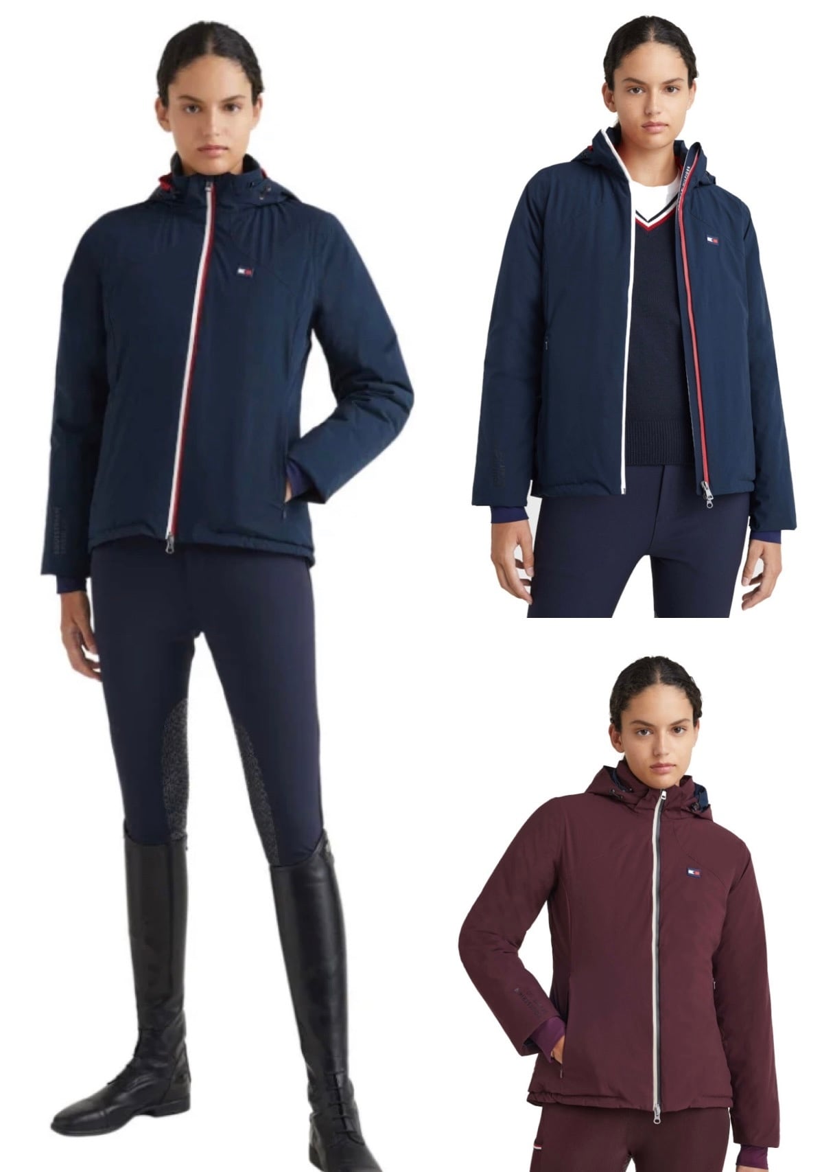 防水4ウェイストレッチジャケット 2022AWコレクション レディース Tommy Hilfiger Equestrian