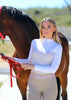 速乾ストレッチトップス レディース Bullet Equestrian design ベージュ