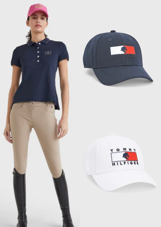 乗馬用キャップ レディース Tommy Hilfiger Equestrian ネイビー/ホワイト