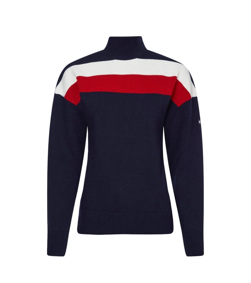 乗馬用セーター レディース Tommy Hilfiger Equestrian ダークブルー・ムーンストーン