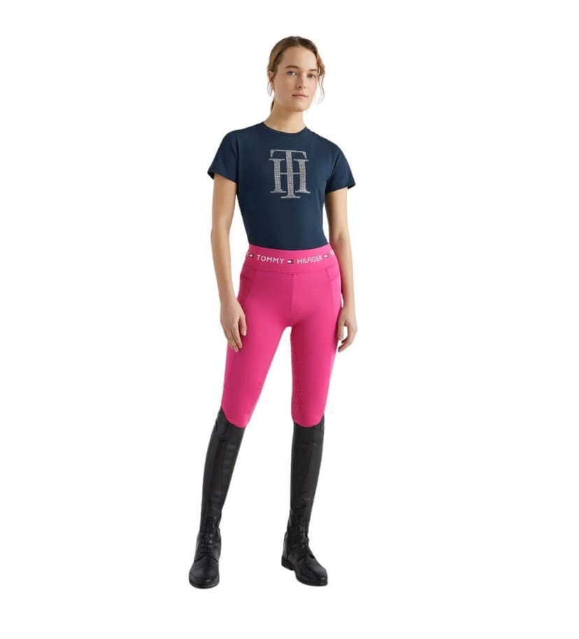 【2023SS】ラインストーン Tシャツ レディース Tommy Hilfiger Equestrian