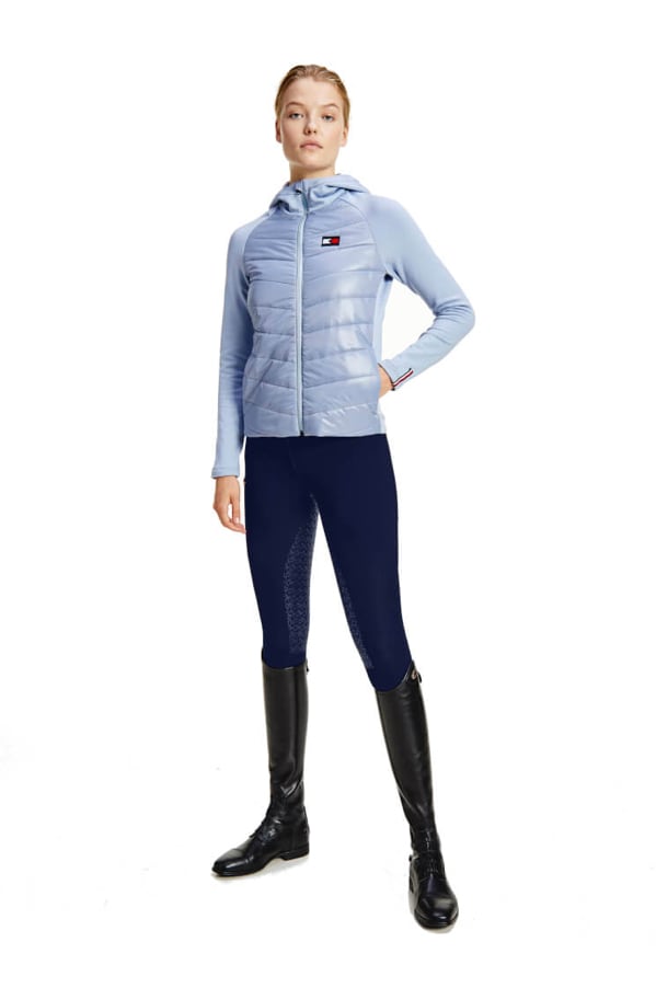 フード付きジャケット レディース Tommy Hilfiger Equestrian ダークブルー・ムーンストーン