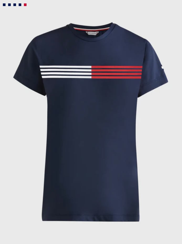 乗馬用エコパフォーマンスTシャツ レディース 半袖 Tommy Hilfiger Equestrian 2022AW