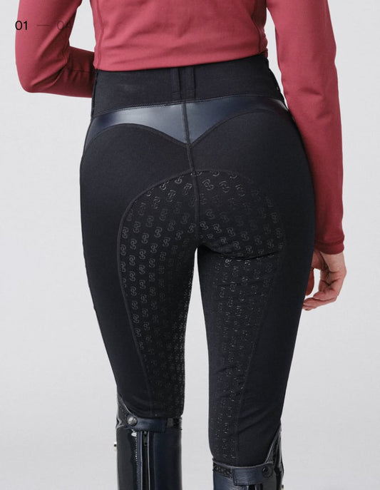 [Same-day delivery] Riding leggings culottes, full grip, high waist, vegan leather, women's, Ps of Sweden