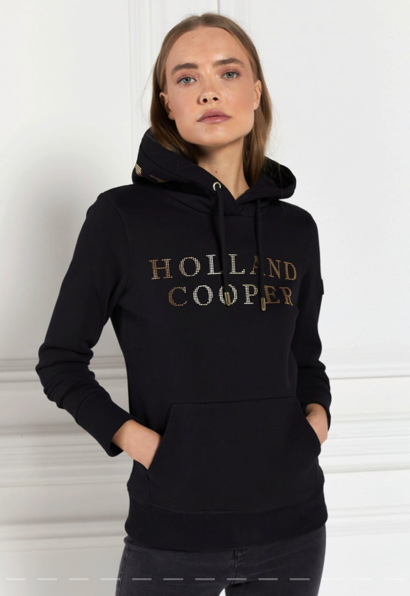 クラシックパーカー レディース ブラックゴールド Holland Cooper