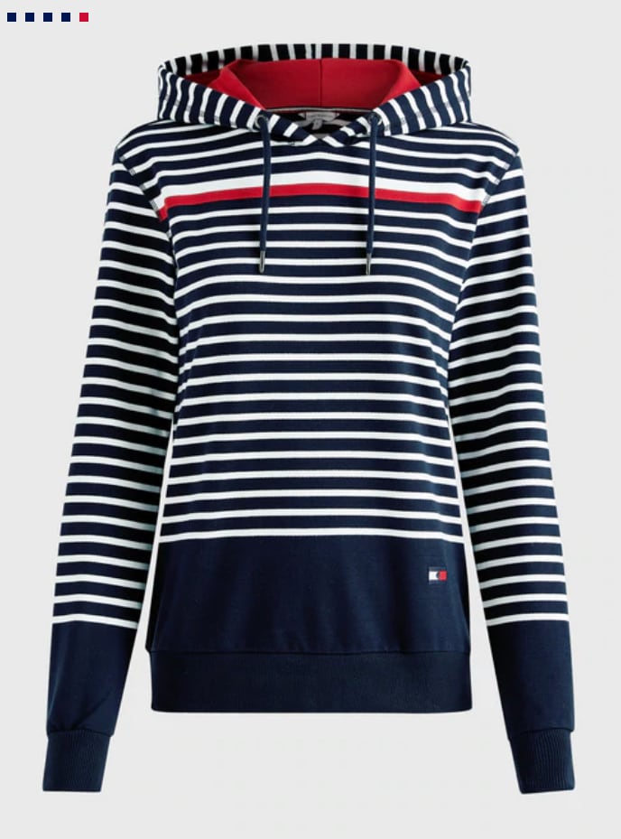 スウェットパーカー ストライプ レディース Tommy Hilfiger Equestrian