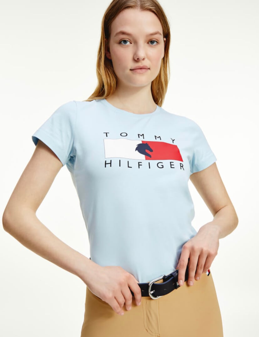 乗馬用レディースTシャツ Tommy Hilfiger Equestrian ダークブルー・レッド・ピンク・ライトブルー