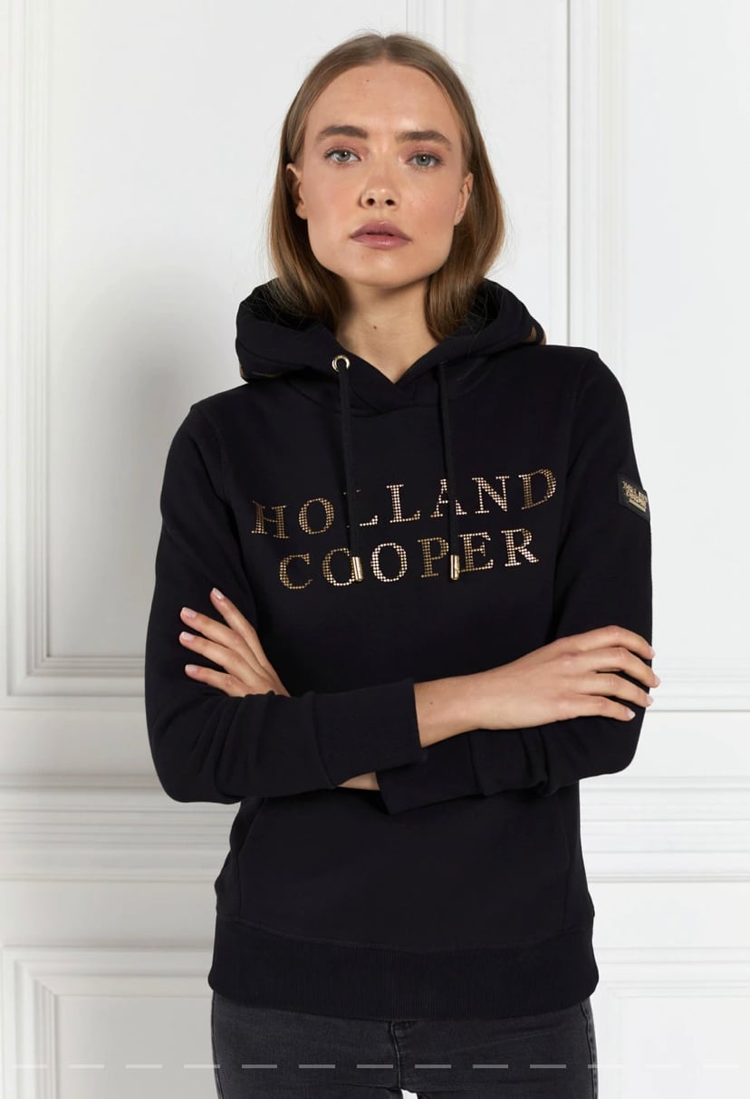 クラシックパーカー レディース ブラックゴールド Holland Cooper