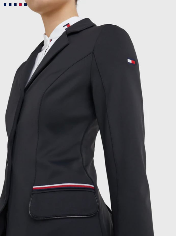 じょうらん ショージャケット レディース Tommy Hilfiger Equestrian ブラック・ロイヤルベリー