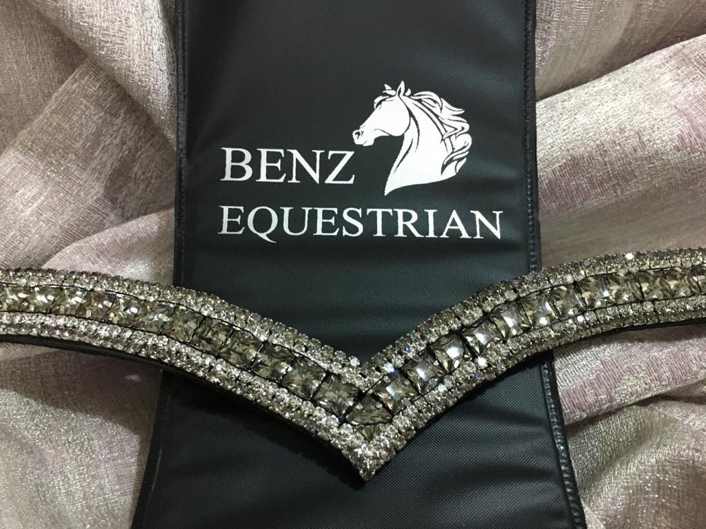 Vシェイプスワロフスキー額革 Benz Equestrian