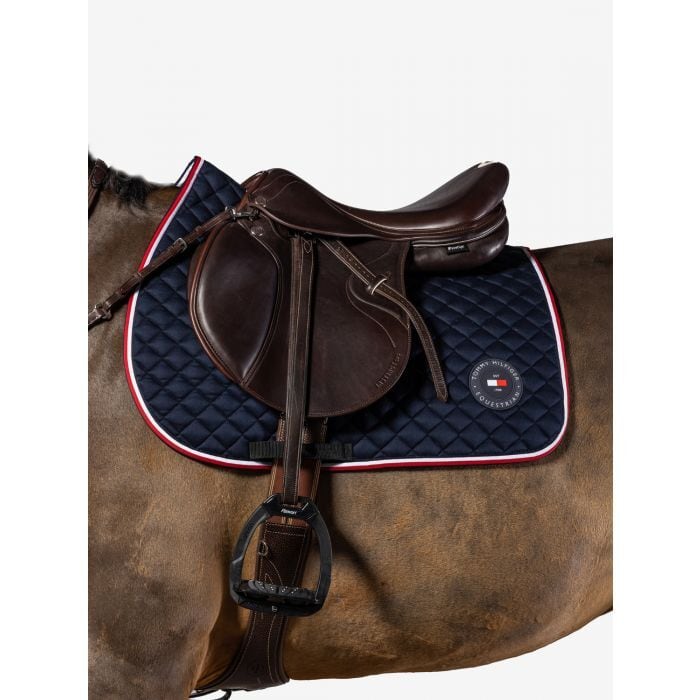 乗馬用ゼッケン ネイビー 馬場用 障害用 Tommy Hillfiger Equestrian