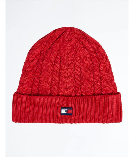 【即日配送】廃盤品 ニット帽 レディース レッド Tommy Hillfiger Equestrian