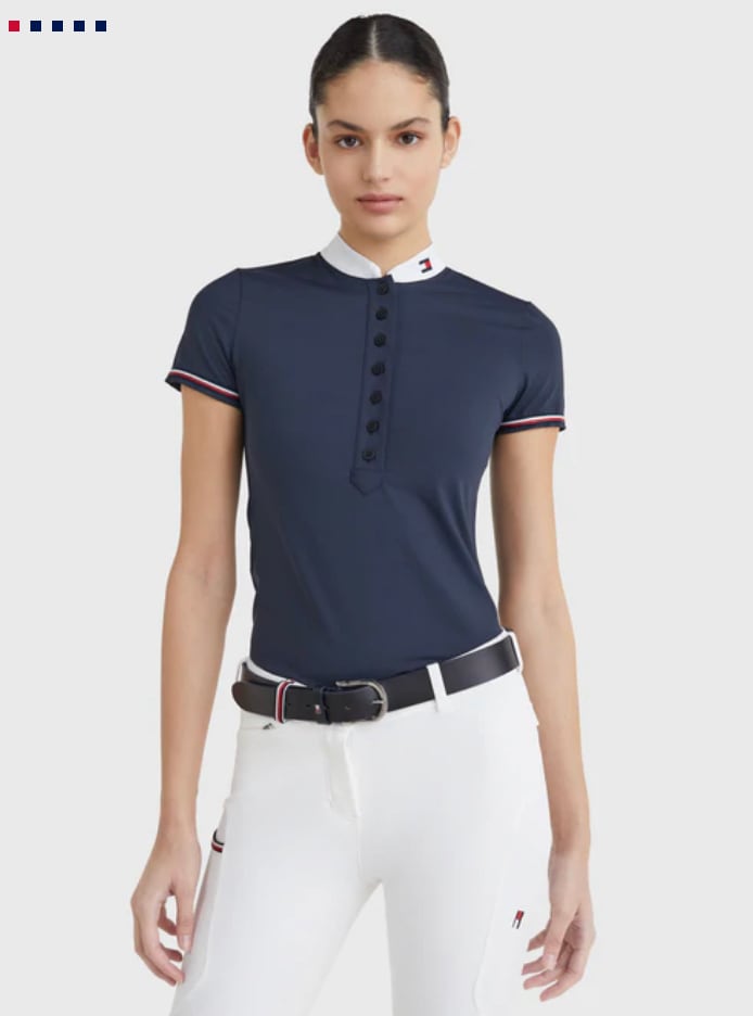 競技用シャツ 半袖 レディース ショーシャツ 2022SS Tommy Hilfiger Equestrian