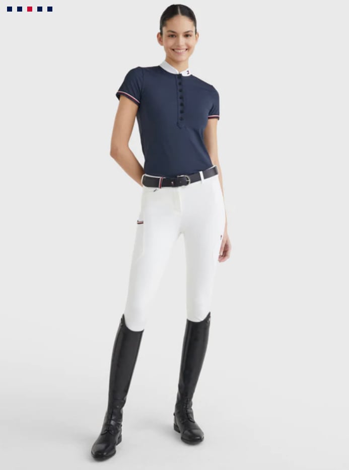 競技用シャツ 半袖 レディース ショーシャツ 2022SS Tommy Hilfiger Equestrian