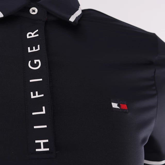 レディース乗馬用ポロシャツ 半袖 速乾素材 Tommy Hilfiger Equestrian