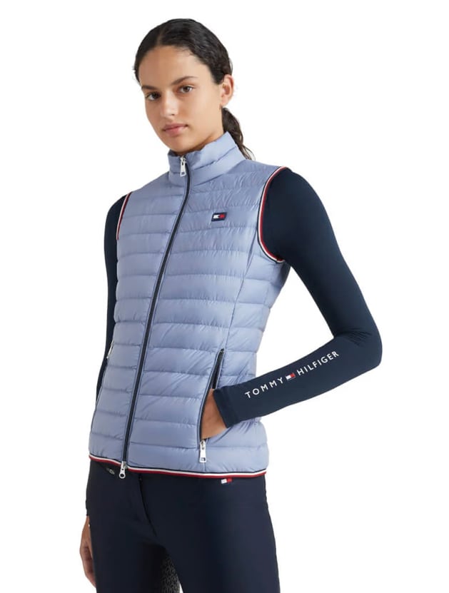 撥水ライトダウンベスト 2022AWコレクション レディース Tommy Hilfiger Equestrian