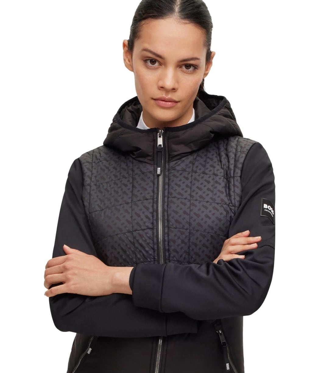 Horse riding training jacket, waterproof and windproof, Boss, women's, black
