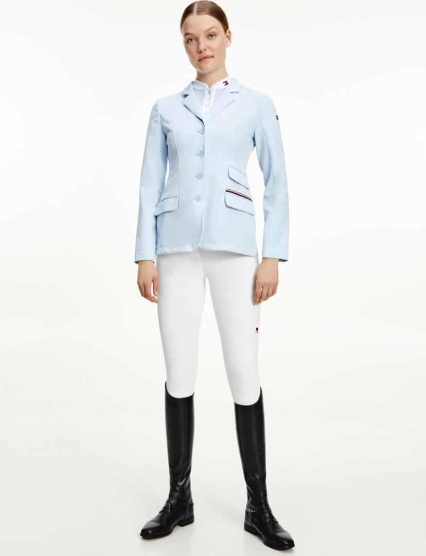 ショージャケット レディース じょうらん Tommy Hilfiger Equestrian ダークブルー・スカイブルー