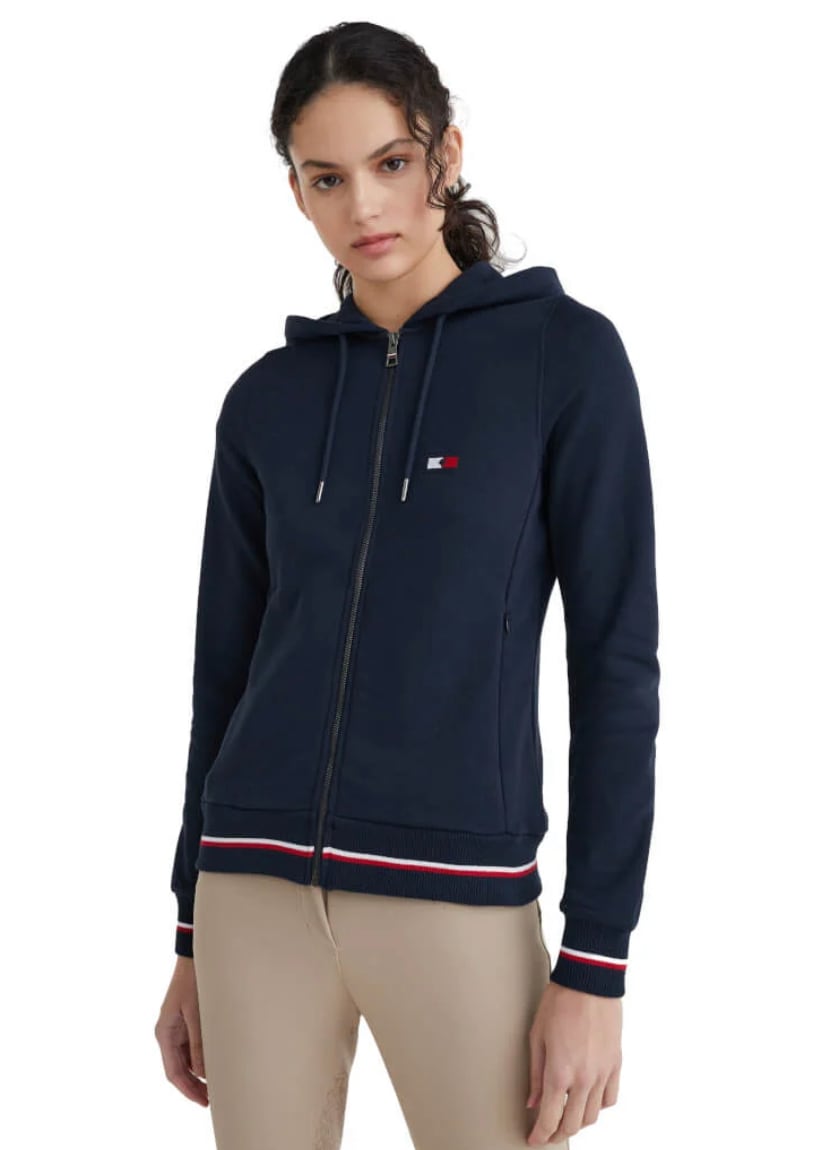 スウェットジップパーカー レディース Tommy Hilfiger Equestrian 2022SS｜乗馬用品店レクシア