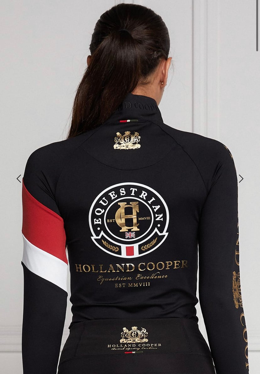 レディース乗馬用トップス 長袖 Holland Cooper ダークネイビー・ブラック