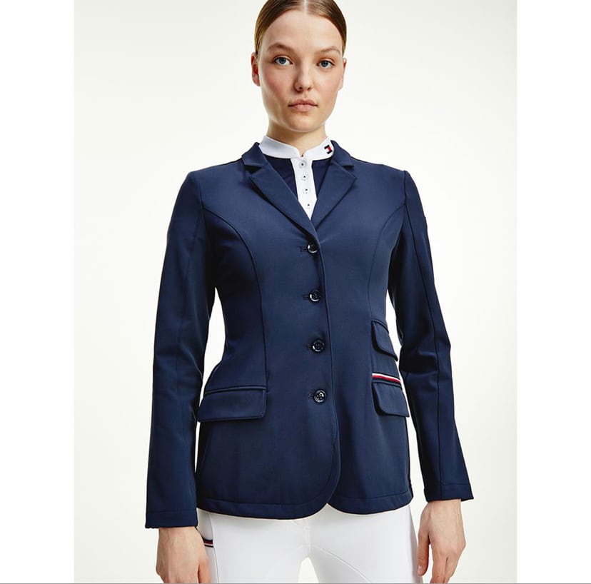 ショージャケット レディース じょうらん Tommy Hilfiger Equestrian ダークブルー・スカイブルー