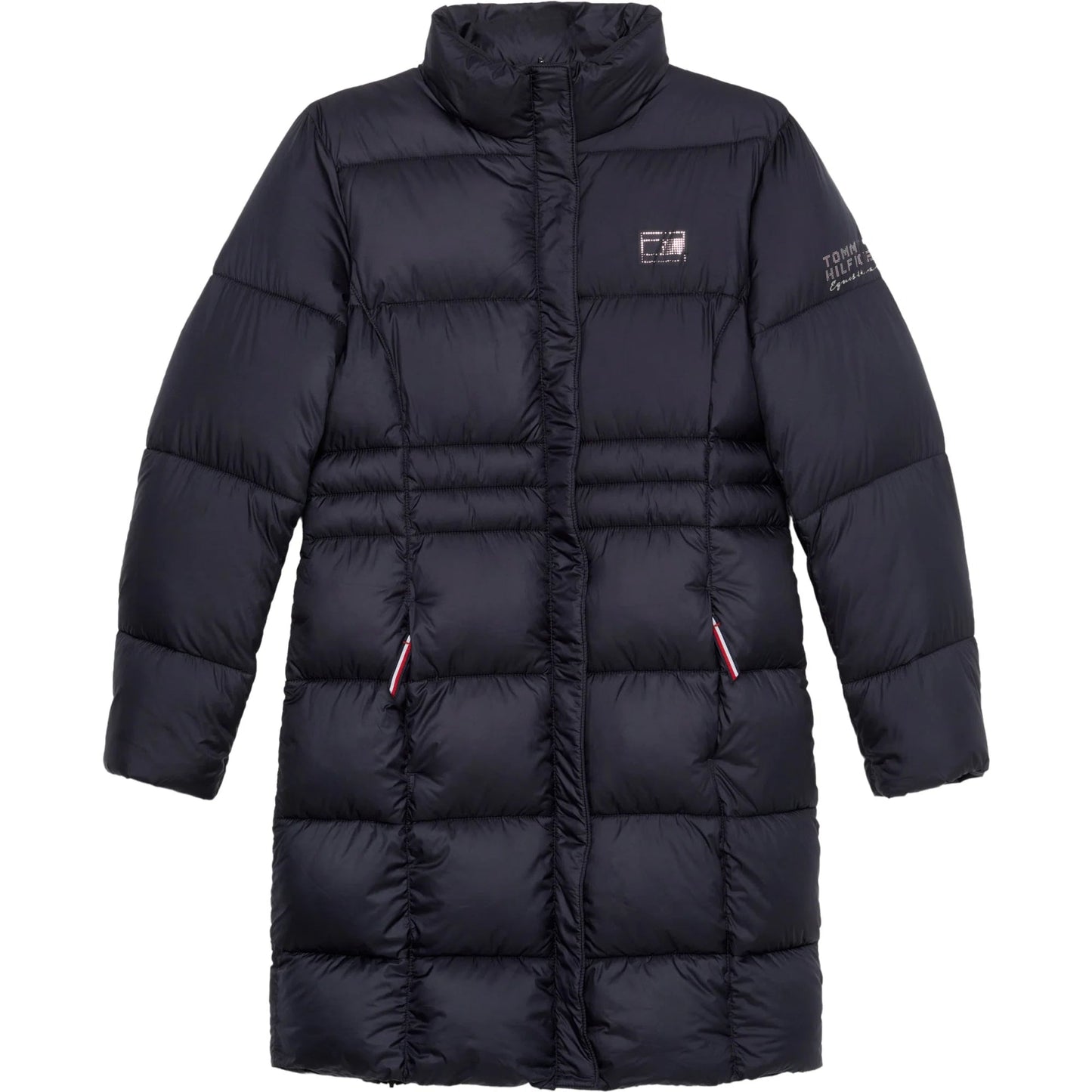 乗馬用ロングダウンジャケット レディース Tommy Hilfiger Equestrian ネイビー