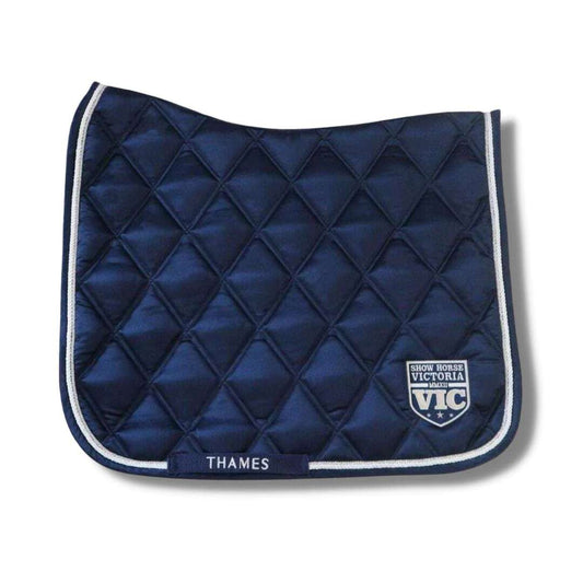 【限定】サテンキルティングゼッケン 馬場用 ネイビー Thames