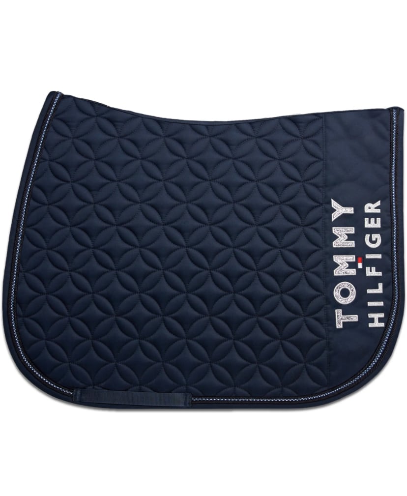 ワッフルキルティングゼッケン ネイビー ブラック 障害用 Tommy Hillfiger Equestrian