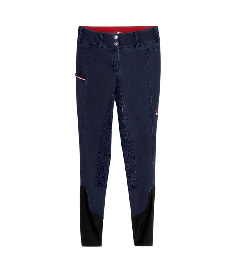 乗馬用レディースキュロット デニム素材 夏用 フルグリップ レディース Tommy Hilfiger Equestrian