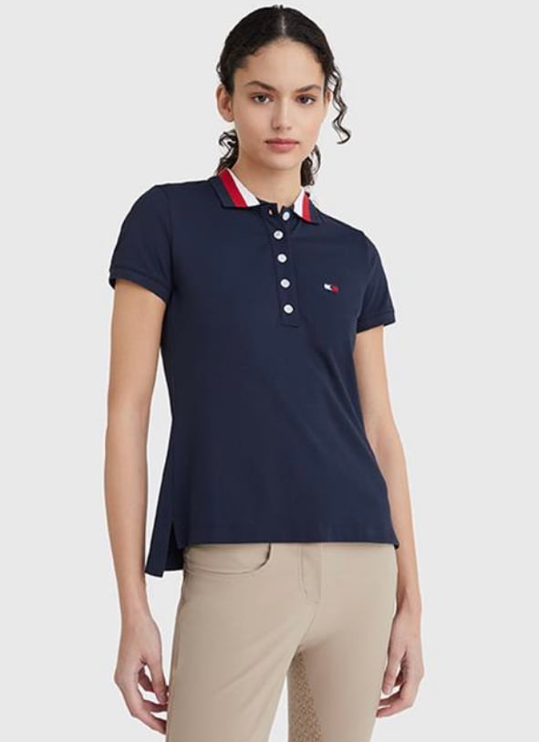 乗馬用ポロシャツ 半袖 レディース Tommy Hilfiger Equestrian