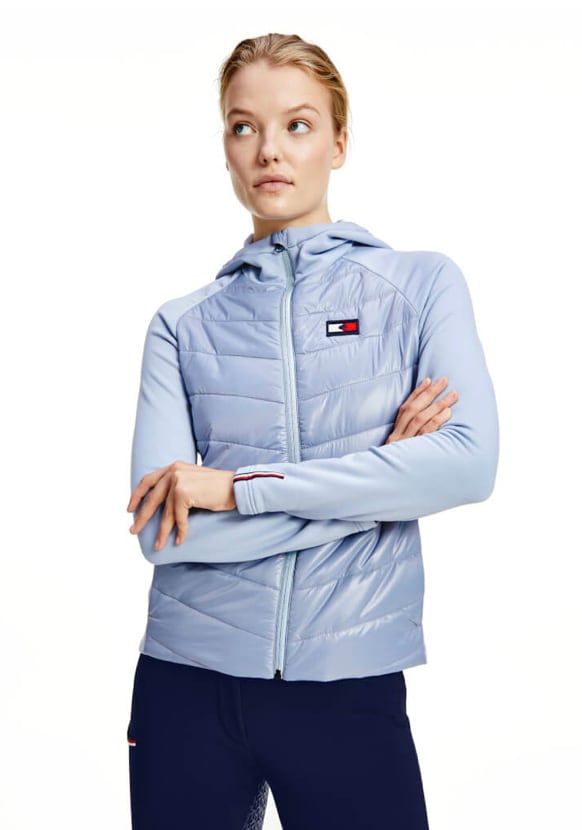 フード付きジャケット レディース Tommy Hilfiger Equestrian ダークブルー・ムーンストーン