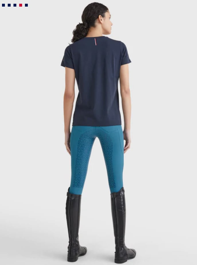 ビックロゴTシャツ レディース Tommy Hilfiger Equestrian 乗馬用Tシャツ