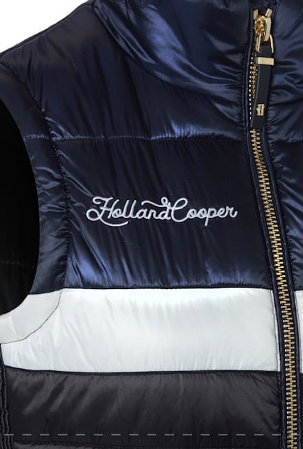 乗馬用ダウンベスト レディース ダークネイビー Holland Cooper