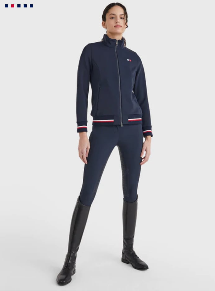 ソフトシェルジャケット レディース レッド/ネイビー Tommy Hilfiger Equestrian