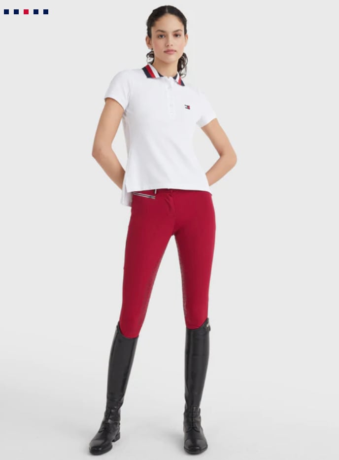 乗馬用ポロシャツ 半袖 レディース Tommy Hilfiger Equestrian