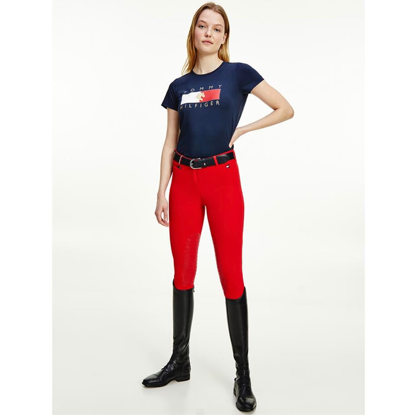 乗馬用レディースTシャツ Tommy Hilfiger Equestrian ダークブルー・レッド・ピンク・ライトブルー